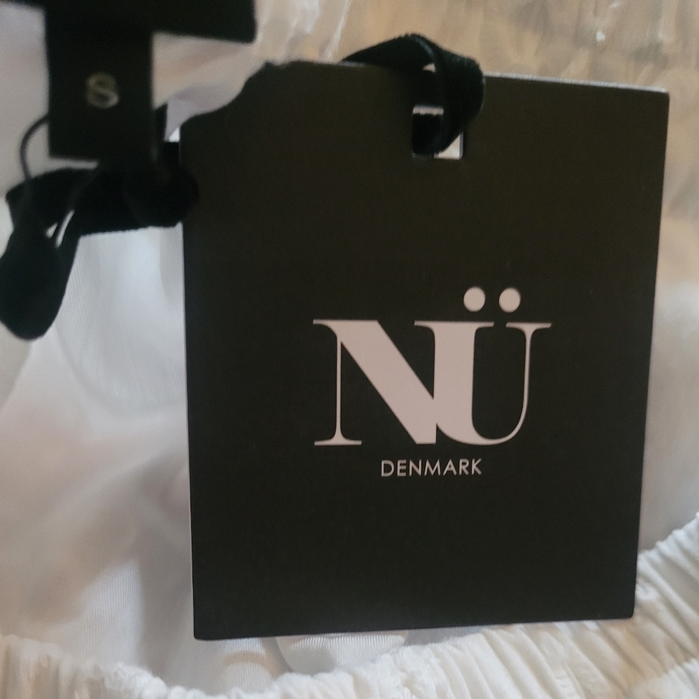 NU DENMARK White Eyelet Cargo Maxi Skirt. Sz S. NWT - Picture 9 of 9